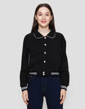 Nevada Boxy Fleece W/ Piping Jaket Wanita