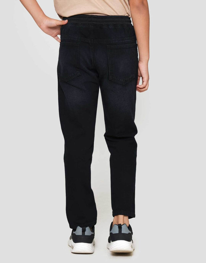 Nevada Wisker Regular Ribbed Waistband Celana Denim Anak Laki-laki