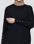 Annisa Jersey Batwing Knitted Top Kaos Lengan Panjang Wanita