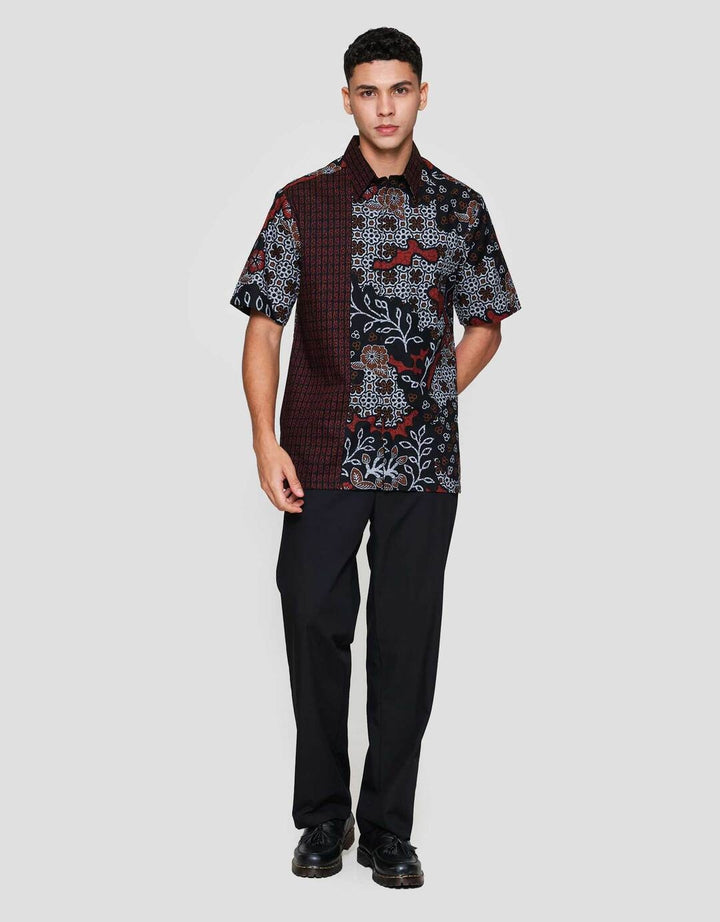 Arjuna Weda Hem Semanggi Sekar Jagad Kemeja Batik Pria