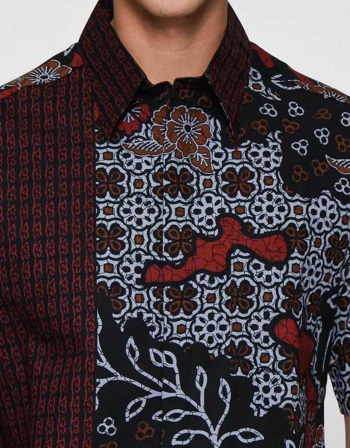 Arjuna Weda Hem Semanggi Sekar Jagad Kemeja Batik Pria