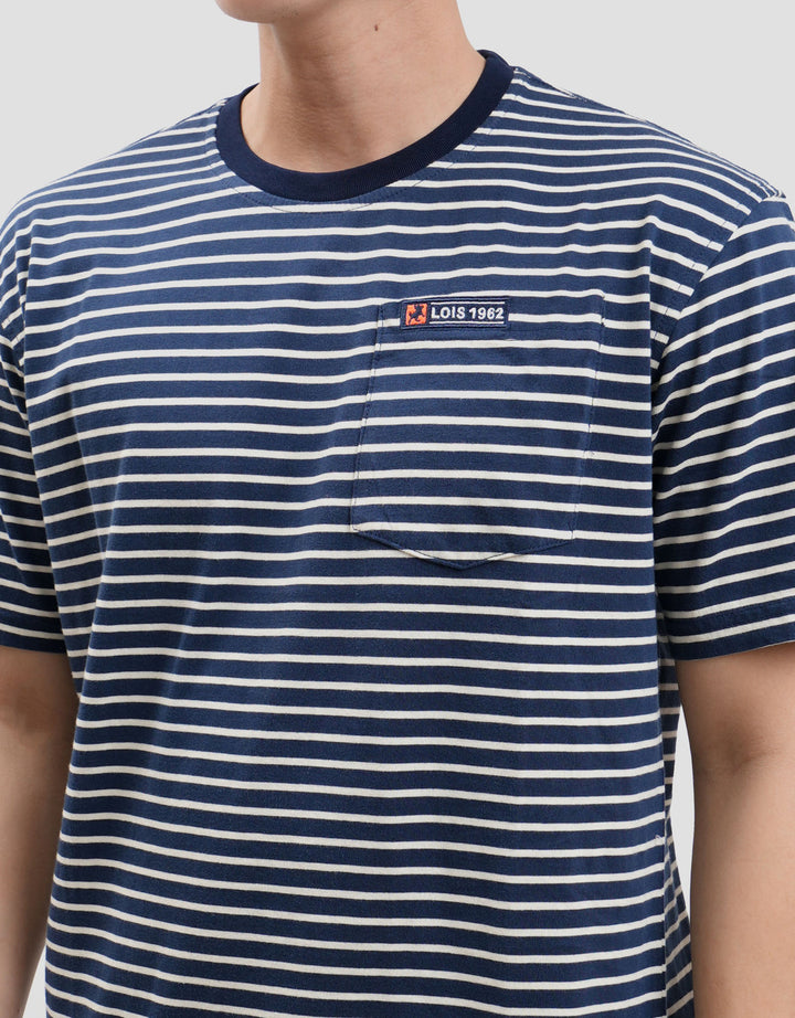 Lois Bordir Kaos Lengan Pendek Pria