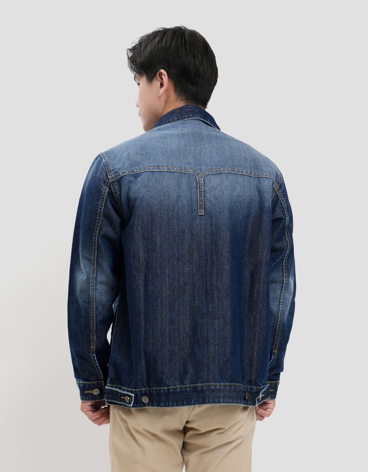 Lois Fashionable Jaket Denim Pria