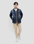Lois Fashionable Jaket Denim Pria