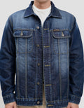 Lois Fashionable Jaket Denim Pria