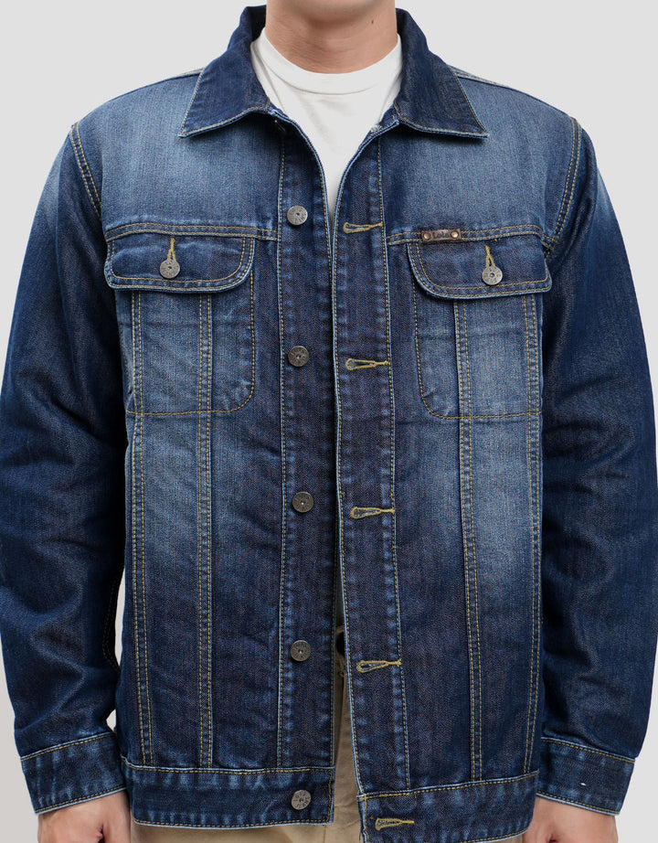 Lois Fashionable Jaket Denim Pria