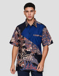 Arjuna Weda Hem Body Fit Daun Kemeja Batik Pria