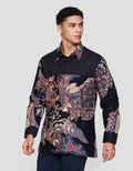 Arjuna Weda Body Fit Daun Kemeja Batik Pria