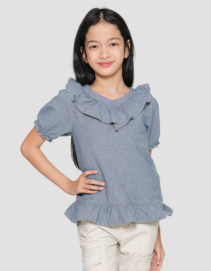 Cardinal Kids Girl Ruffle Blouse Anak Perempuan