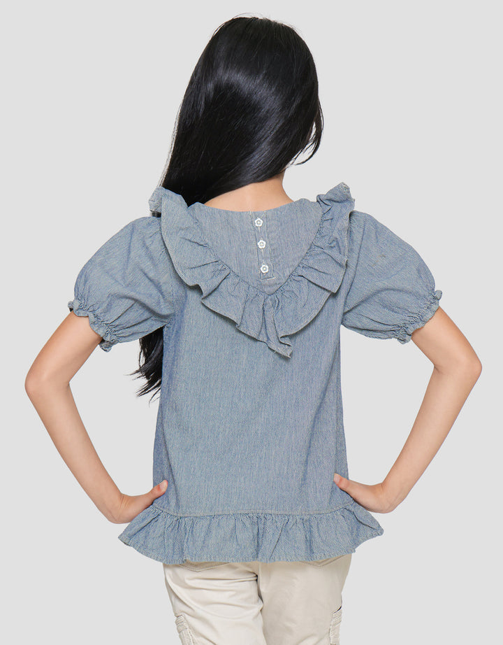 Cardinal Kids Girl Ruffle Blouse Anak Perempuan