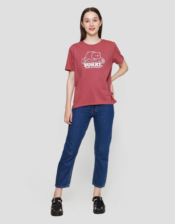 Nevada Solid Bb Reg Cvc Sorry Kaos Lengan Pendek Wanita