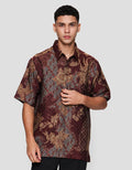 Arjuna Weda Hem Reg Fit Parang Kembang Kemeja Batik Pria