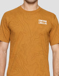 T Zone Print Contour Linellae Kaos Lengan Pendek Pria