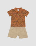 Pipiniko Car Print Set Pakaian Anak Laki-laki