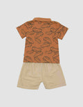 Pipiniko Car Print Set Pakaian Anak Laki-laki