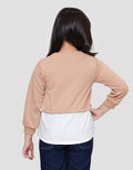 Little M Serut With Bordir Sweater Anak Perempuan