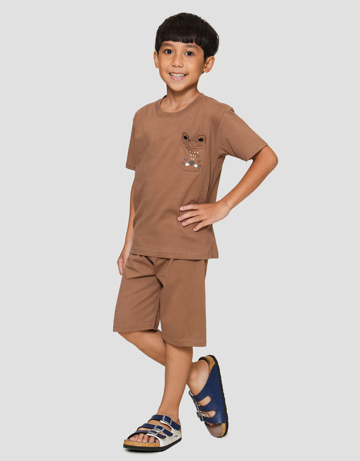 Little M Pls Ktg Aplikasi Kuping Otter Pakaian Setelan Anak Laki-laki