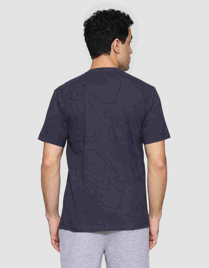T Zone Full Print Theme Geographic Mark Men's Short Sleeve T-Shirt