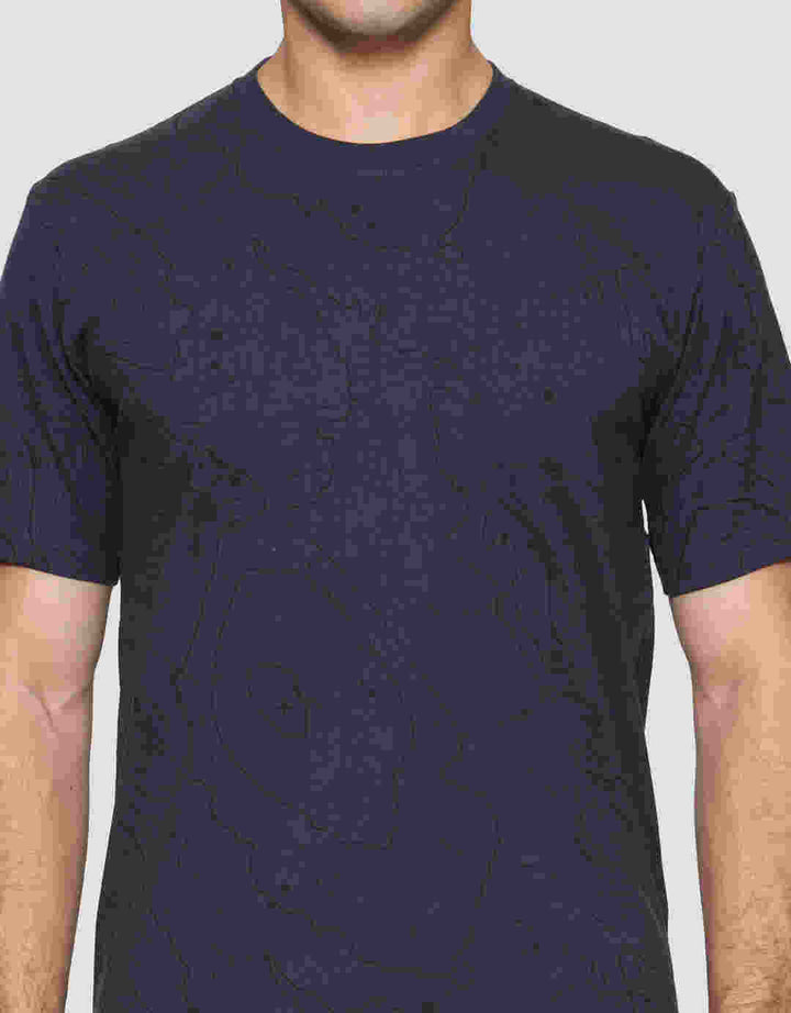 T Zone Full Print Theme Geographic Mark Men's Short Sleeve T-Shirt