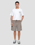 Nevada Woven Side Cargo Corduroy Celana Pendek Pria