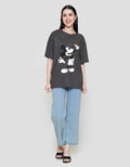 Disney Oversize Print Mickey Mouse Kaos Wanita