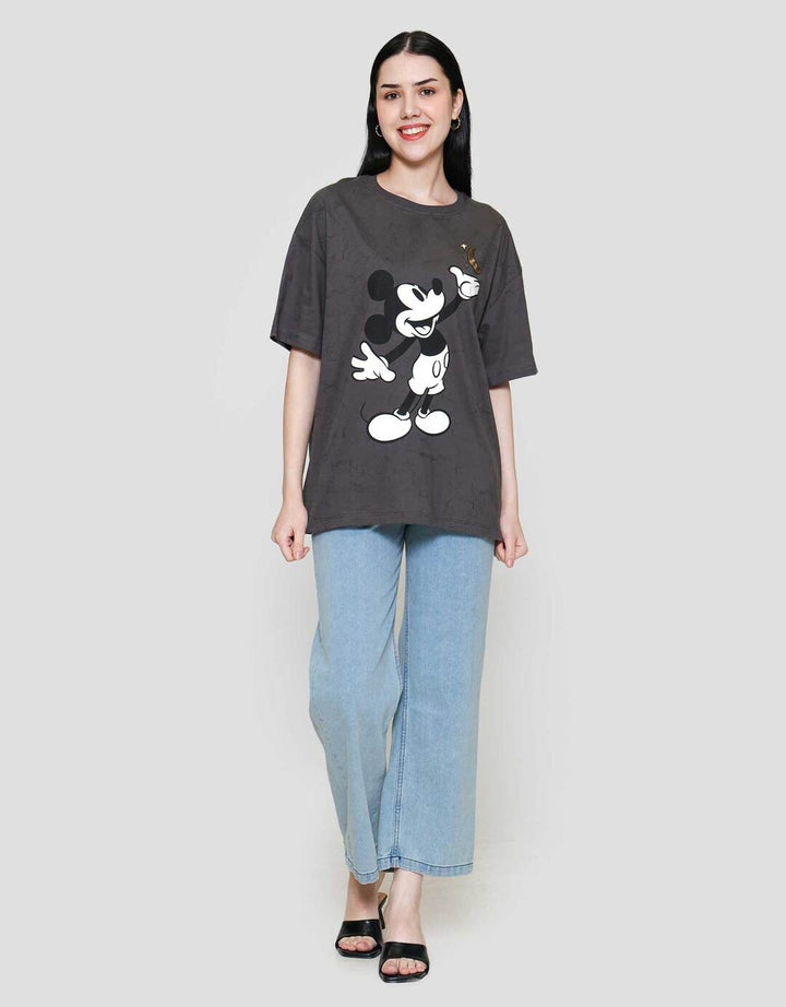 Disney Oversize Print Mickey Mouse Kaos Wanita