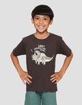 Little M Snoring Triceratop Kaos Anak Laki-laki