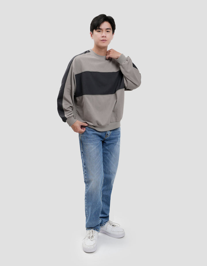 Nevada Cut And Sewn Two Tone Sweater Pria