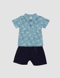 Pipiniko Safari Print Set Pakaian Anak Laki-laki