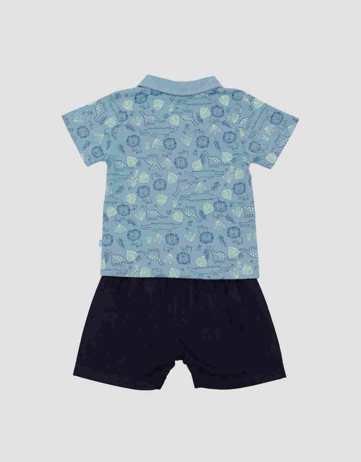 Pipiniko Safari Print Set Pakaian Anak Laki-laki