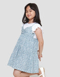 Little M Two In One Aop Flower Midi Dress Anak Perempuan
