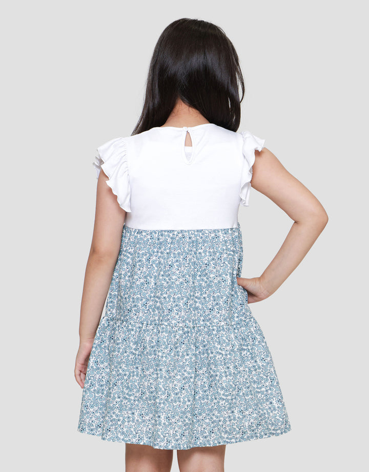 Little M Two In One Aop Flower Midi Dress Anak Perempuan