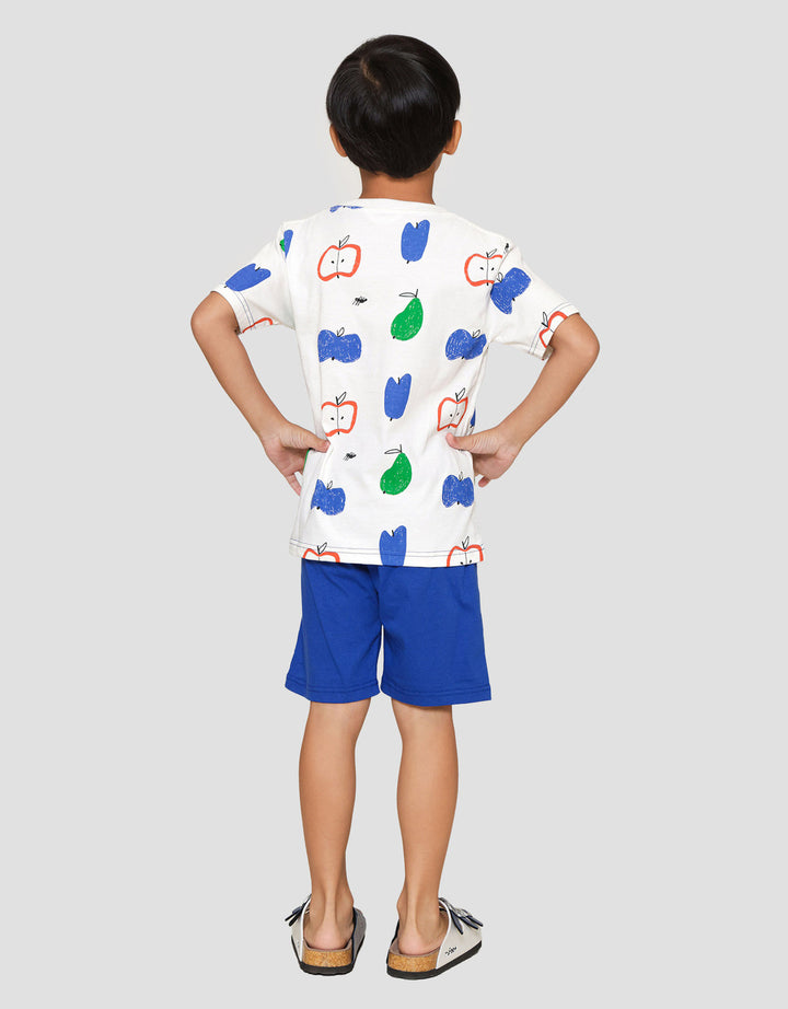 Little M Fullprint Fruit Pakaian Setelan Anak Laki-laki