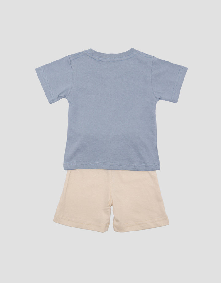 Little M Print Lion Pakaian Set Anak Bayi