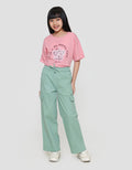 Nevada Cargo Pocket Tempel Paperbag Celana Panjang Anak Perempuan