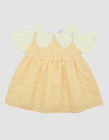 Pipiniko Texture Sleeve Balon Dress Anak Perempuan