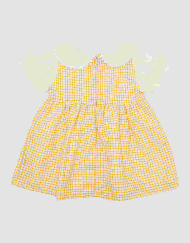 Pipiniko Texture Sleeve Balon Dress Anak Perempuan