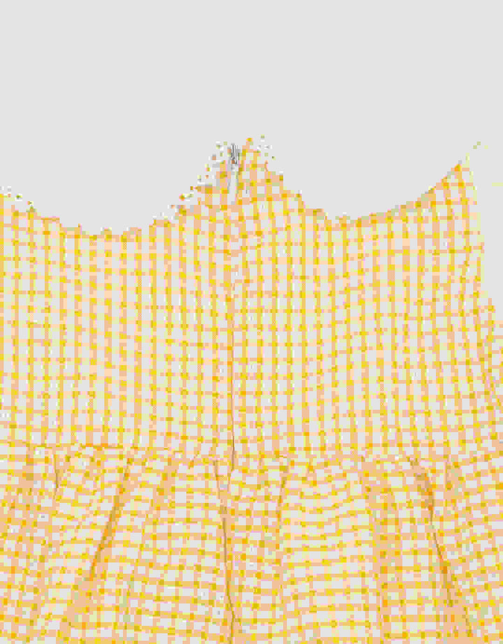 Pipiniko Texture Sleeve Balon Dress Anak Perempuan
