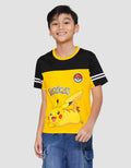 Character Pokemon Pikachu Cut Sewn  Kaos Lengan Pendek Anak Laki-laki