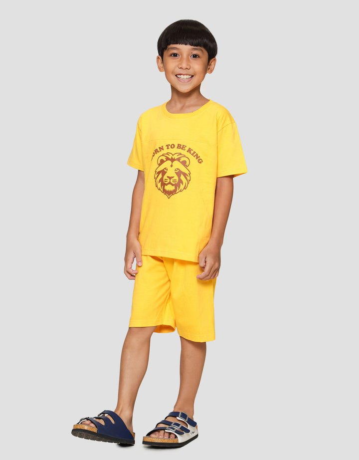 Little M Born To Be King Lion Pakaian Setelan Anak Laki-laki