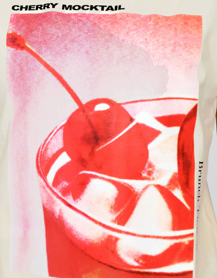 Ecotonique Reguler Cherry Kaos Lengan Pendek Wanita