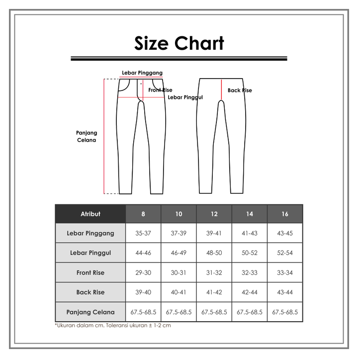 St. Yves Twill Straight Leg Celana Panjang Wanita