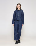 ZES Denim Boxy Kemeja Wanita PRDT002