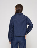 ZES Denim Boxy Kemeja Wanita PRDT002