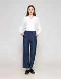 ZES Denim With Full Elastic Cullote Wanita PRDD005