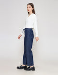 ZES Denim With Full Elastic Cullote Wanita PRDD005