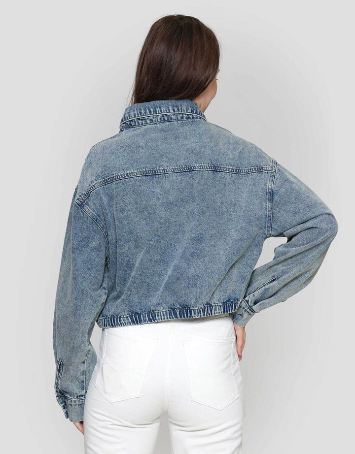 Nevada Vintage Jaket Denim Wanita