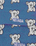 Nevada Bear Print Kids Ankle Socks