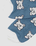Nevada Bear Print Kids Ankle Socks