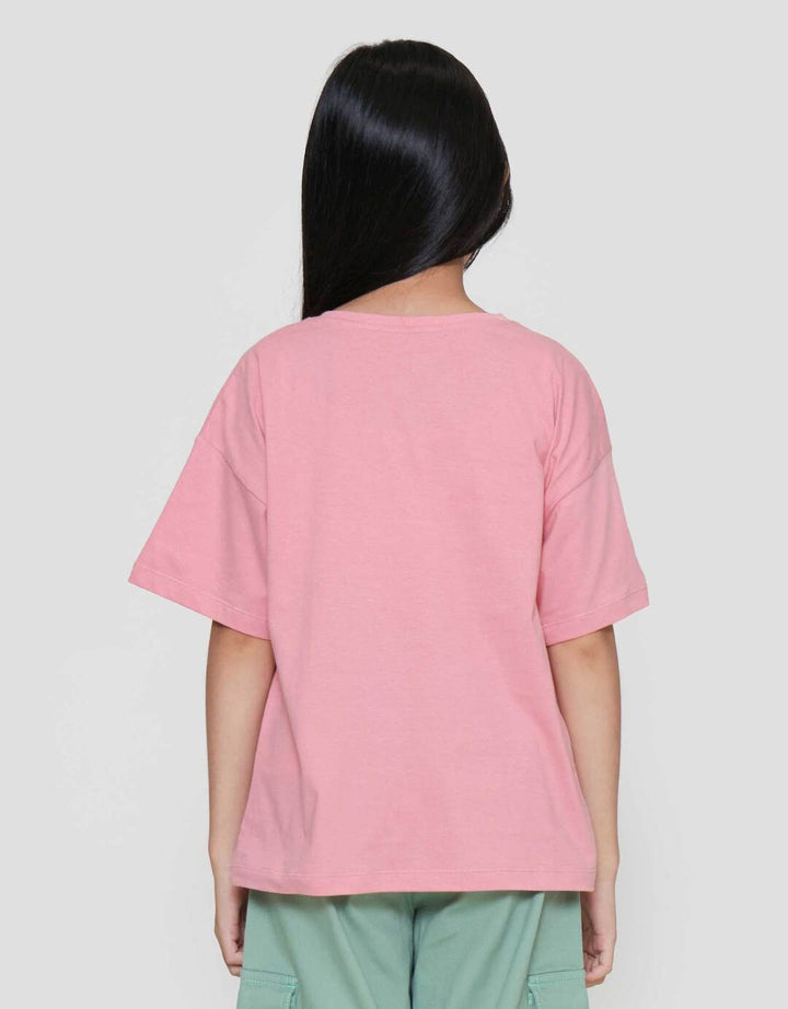 Nevada Bear Happy Face Kaos Anak Perempuan